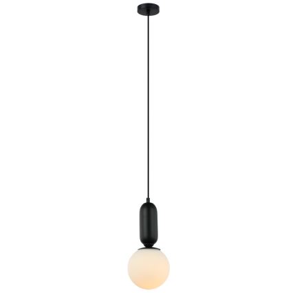 ITALUX - Luster na sajli ALDEVA 1xE27/40W/230V pr. 15 cm crna