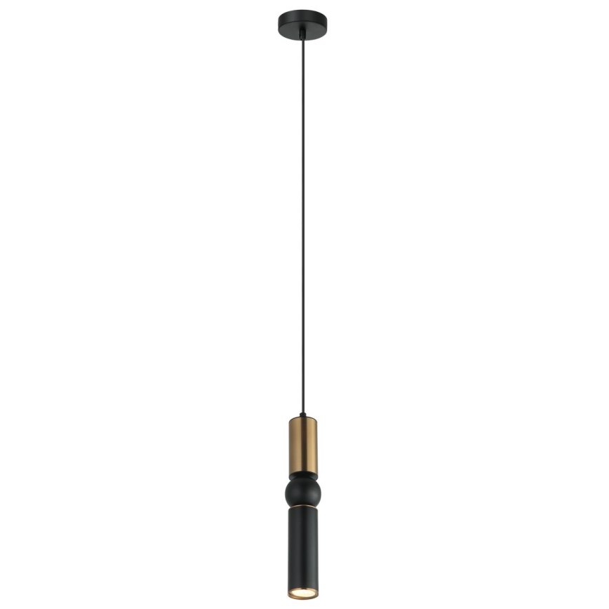 ITALUX - Luster na sajli ISIDORA 1xGU10/25W/230V crna/bronca