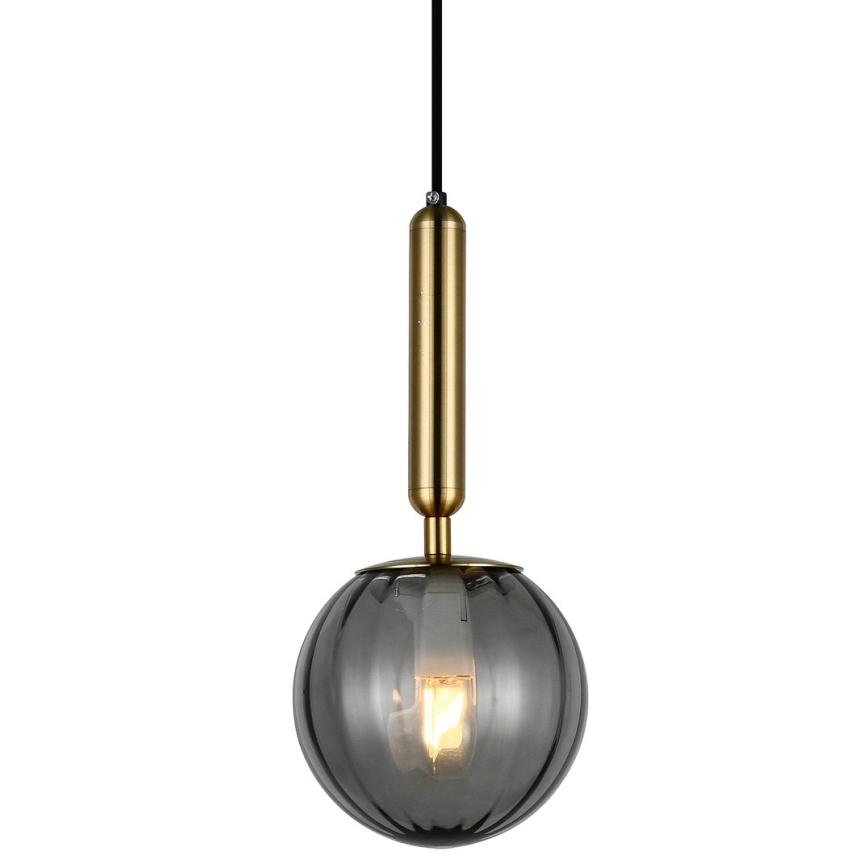 ITALUX - Luster na sajli RAVENA 1xE27/5W/230V crna/mesing