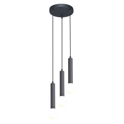 ITALUX - Viseći luster na sajli FILANO 3xG9/5W/230V crni