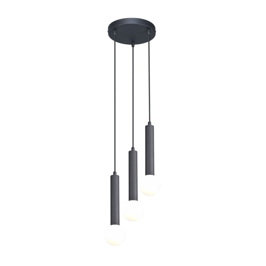ITALUX - Viseći luster na sajli FILANO 3xG9/5W/230V crni