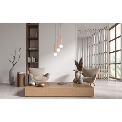 ITALUX - Ovjesni luster na kabelu FILANO 3xG9/5W/230V smeđa