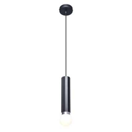 ITALUX - Luster na sajli MACERA 1xE27/40W/230V crna