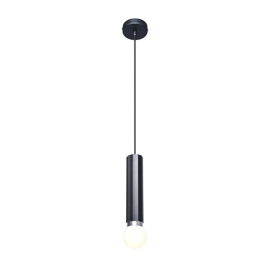 ITALUX - Luster na sajli MACERA 1xE27/40W/230V crna