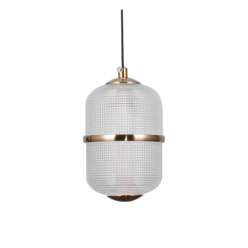 ITALUX - LED luster na sajli ALANI 3xLED/5W/230V 3000K crna/zlatna