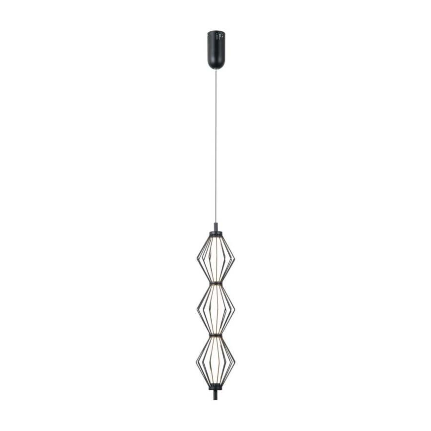 ITALUX - LED luster na sajli SEVILLA LED/15W/230V 3000K crna