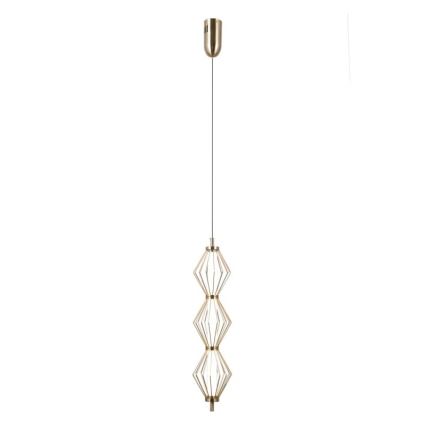 ITALUX - LED luster na sajli SEVILLA LED/15W/230V 3000K zlatni
