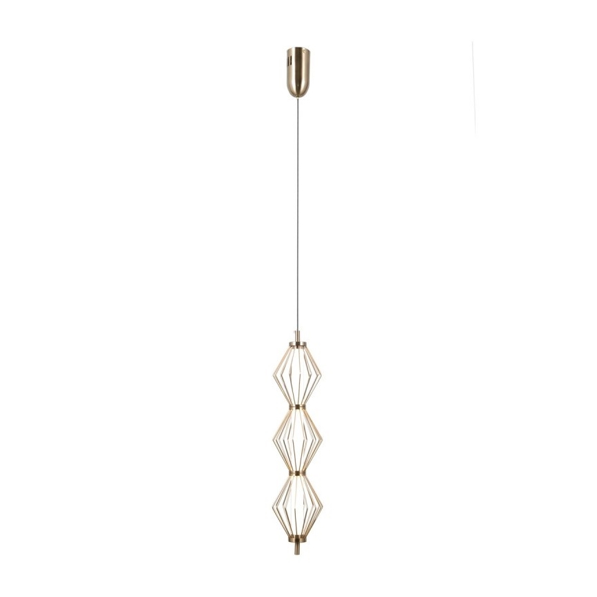 ITALUX - LED luster na sajli SEVILLA LED/15W/230V 3000K zlatni