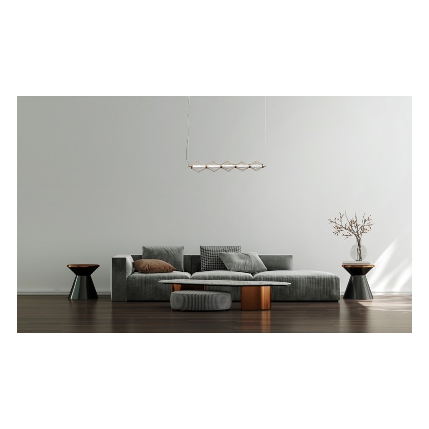 ITALUX - LED luster na sajli SEVILLA LED/25W/230V 3000K zlatna