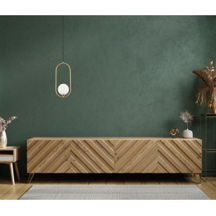 ITALUX - Luster na sajli LUPUS 1xG9/25W/230V crna/zlatna