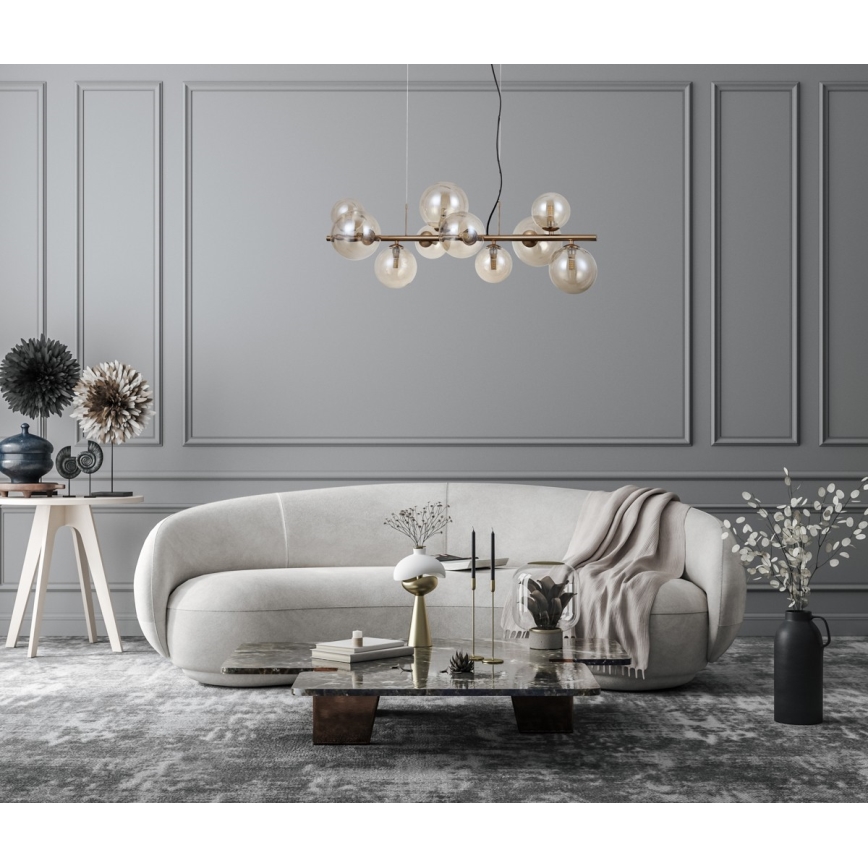 ITALUX - Luster na sajli CANELLO 10xG9/5W/230V mesing