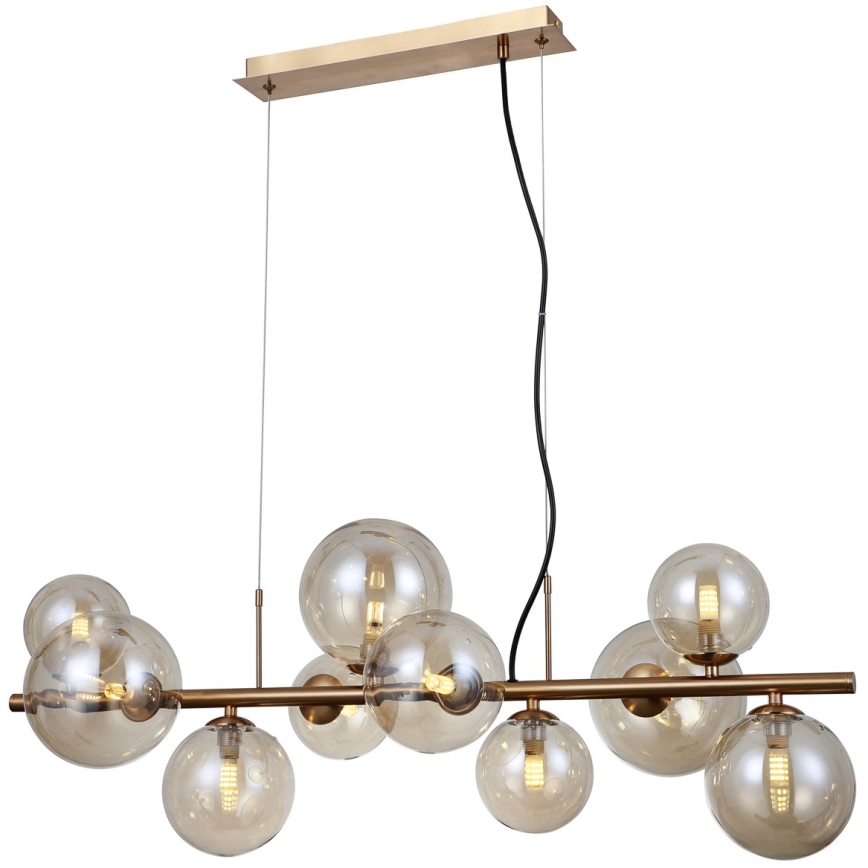 ITALUX - Luster na sajli CANELLO 10xG9/5W/230V mesing