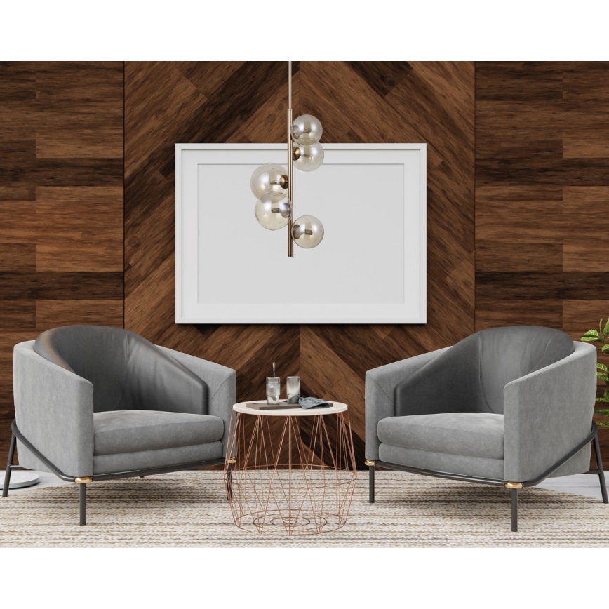 ITALUX - Viseći luster CANELLO 5xG9/5W/230V mesing