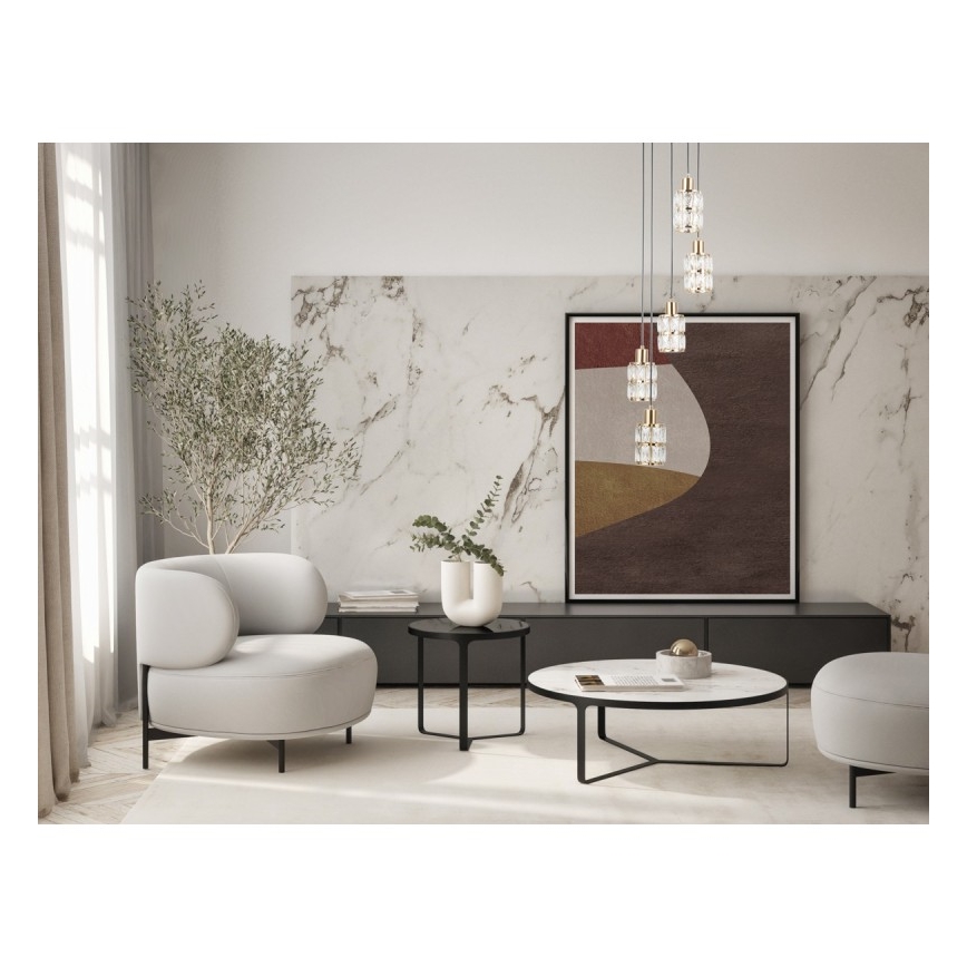 ITALUX - Luster na kablu ALMA 5xE27/40W/230V zlatna