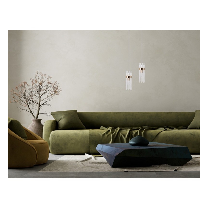 ITALUX - Viseći luster na sajli TARASO 1xE14/40W/230V zlatna
