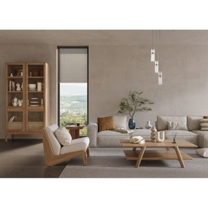 ITALUX - Luster na sajli TARASO 3xE14/40W/230V crna/zlatna