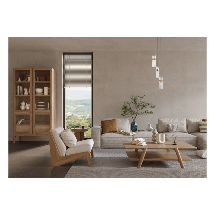 ITALUX - Luster na sajli TARASO 3xE14/40W/230V crna/zlatna
