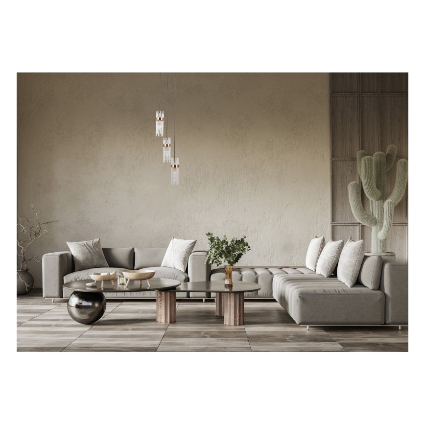 ITALUX - Luster na kabelu TARASO 3xE14/40W/230V zlatni