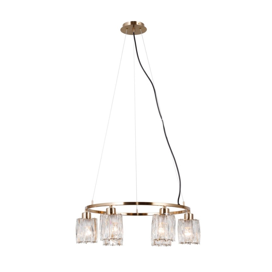 ITALUX - Luster na sajli SIMONA 6xE14/40W/230V zlatni