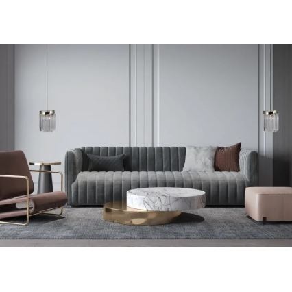 ITALUX - Luster na sajli SABRIGA 1xE14/40W/230V mat krom