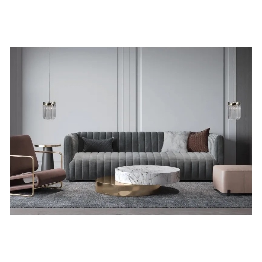 ITALUX - Luster na sajli SABRIGA 1xE14/40W/230V mat krom