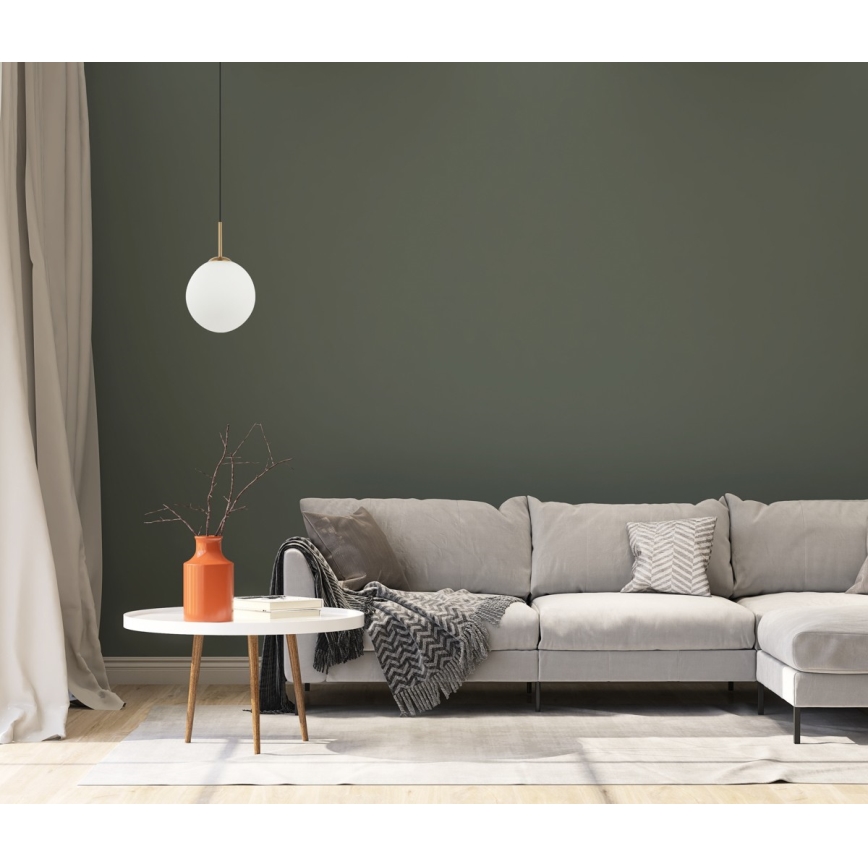 ITALUX - Luster na užetu DEORE 1xE27/40W/230V promjer 30 cm bronca