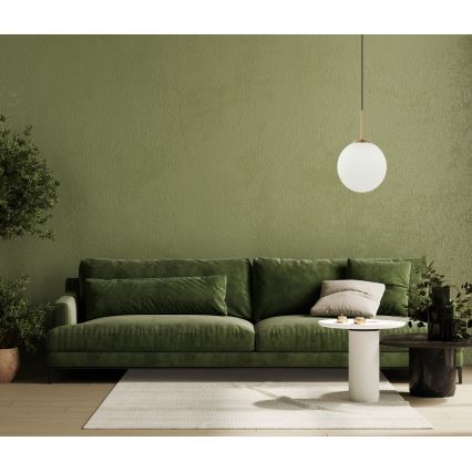 ITALUX - Luster na užetu DEORE 1xE27/40W/230V promjer 25 cm bronca