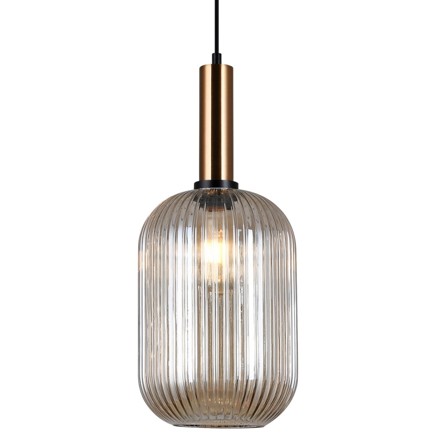 ITALUX - Luster na sajli ANTIOLA 1xE27/40W/230V pr. 20 cm bronca
