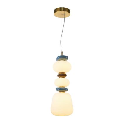 ITALUX - LED luster na sajli EVANS LED/15W/230V 3000K zlatna/plava
