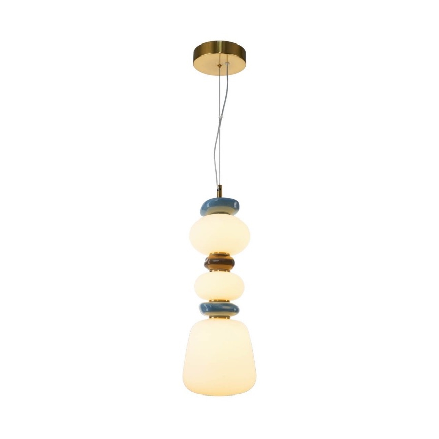 ITALUX - LED luster na sajli EVANS LED/15W/230V 3000K zlatna/plava