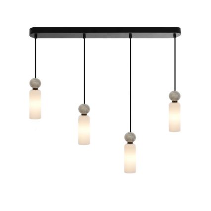 ITALUX - Luster SANTOS na sajli 4xG9/40W/230V, crne boje