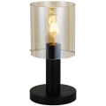 ITALUX - Stolna lampa SARDO 1xE27/40W/230V crna/zlatna