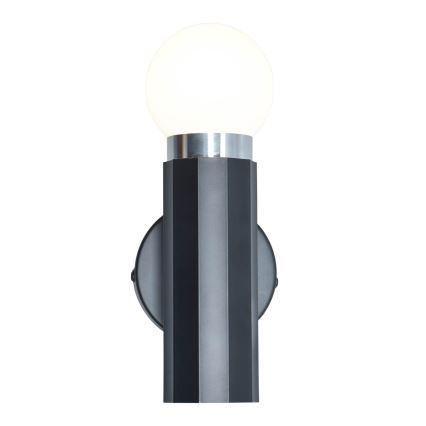 ITALUX - Zidna svjetiljka MACERA 1xE27/40W/230V crna