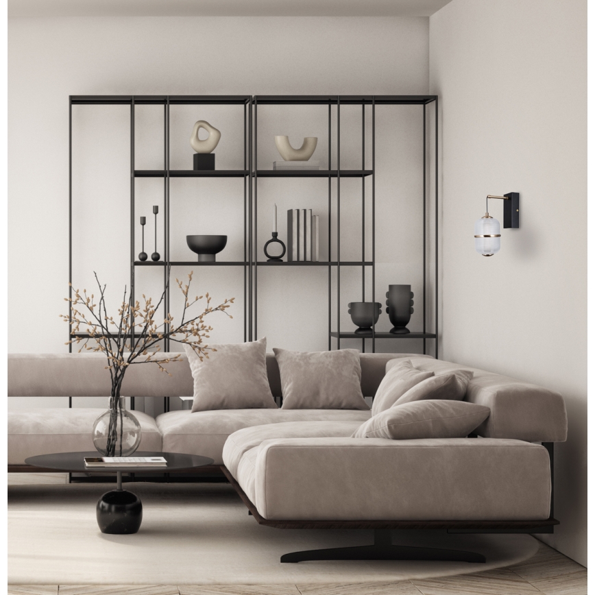 ITALUX - LED zidna svjetiljka ALANI LED/6W/230V 3000K crna/zlatna
