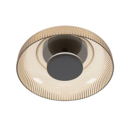 ITALUX - LED stropna svjetiljka PASSO LED/8W/230V 3000K, promjer 25 cm, zadimljena bež