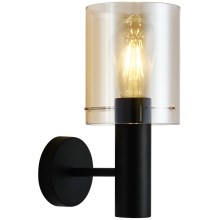 ITALUX - Zidna svjetiljka SARDO 1xE27/40W/230V crna/zlatna
