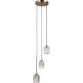 ITALUX - Zlatni luster na sajli TORNO 3xE14/40W/230V