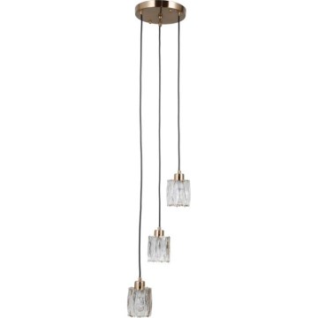 ITALUX - Zlatni luster na sajli TORNO 3xE14/40W/230V