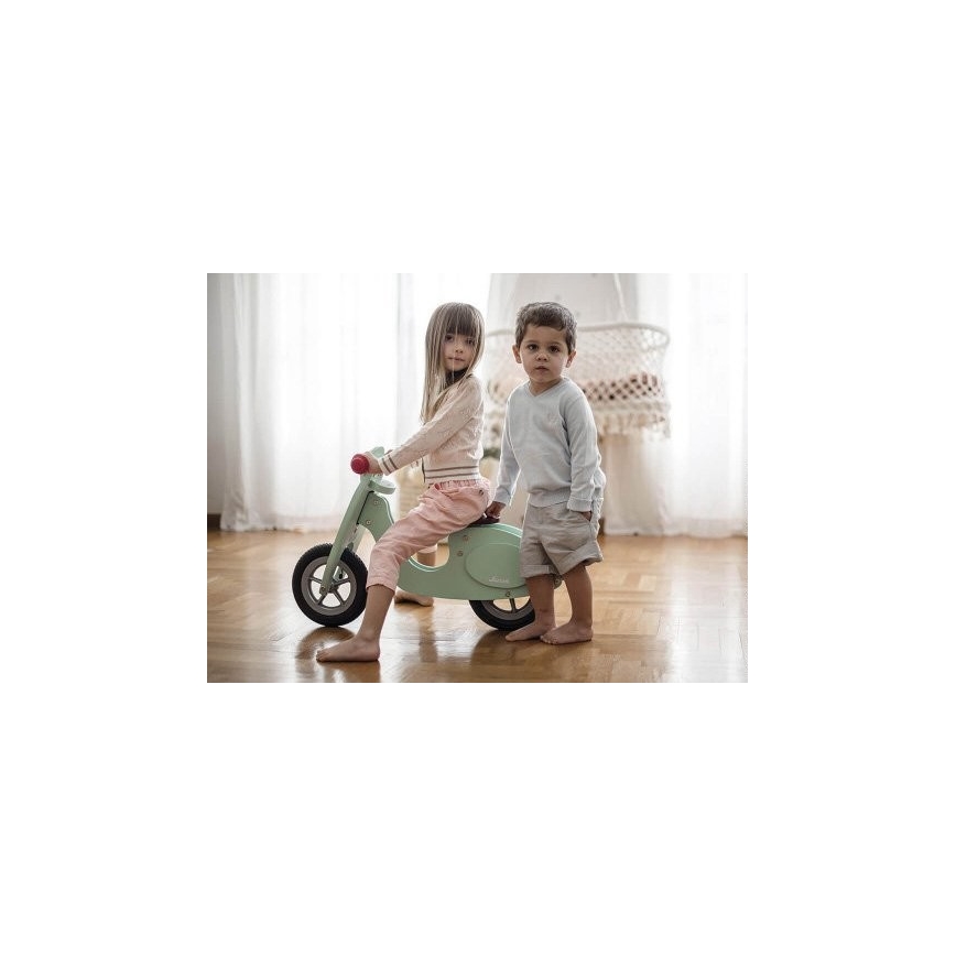 Janod - Dječja bicikl guralica VESPA zelena