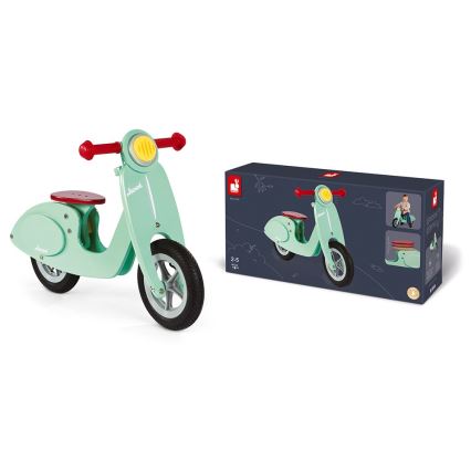 Janod - Dječja bicikl guralica VESPA zelena