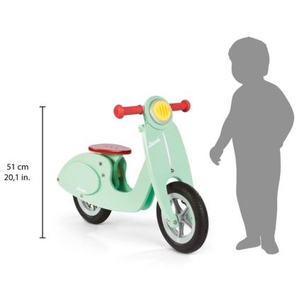 Janod - Dječja bicikl guralica VESPA zelena