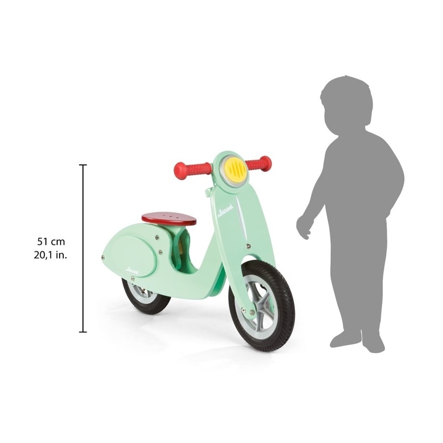 Janod - Dječja bicikl guralica VESPA zelena