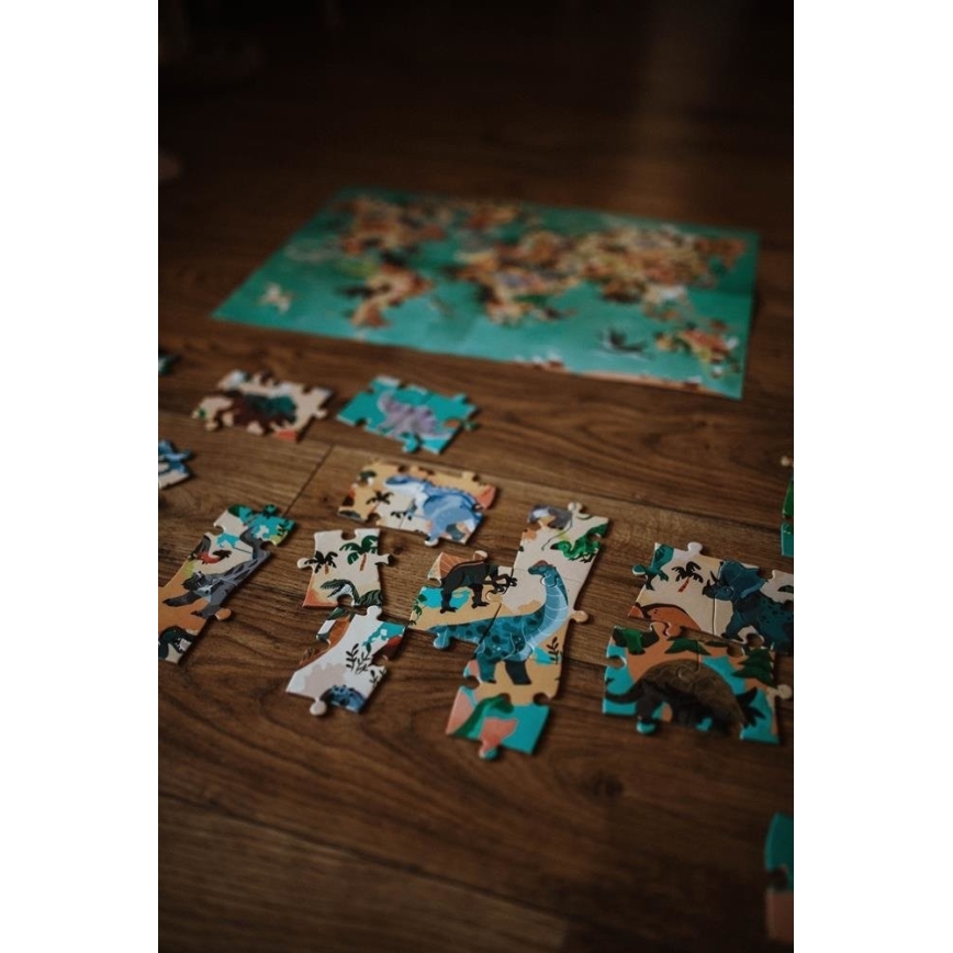 Janod - Dječje edukativne puzzle 200 kom dinosauri