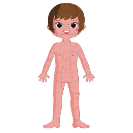 Janod - Dječje edukativne puzzle 225 kom ljudsko tijelo