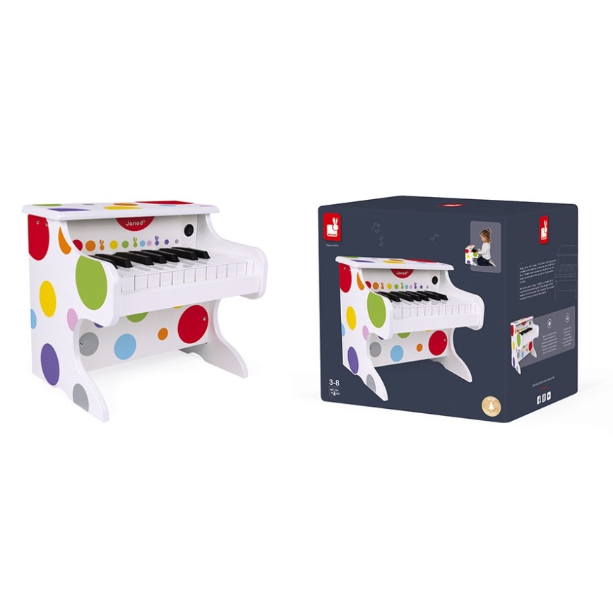 Janod - Elektronički klavir CONFETTI 4xAA