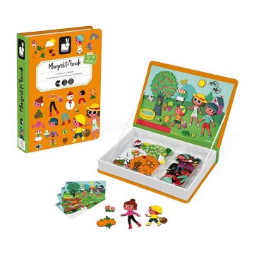 Janod - Magnetički interaktivni set MAGNETIBOOK godišnja doba