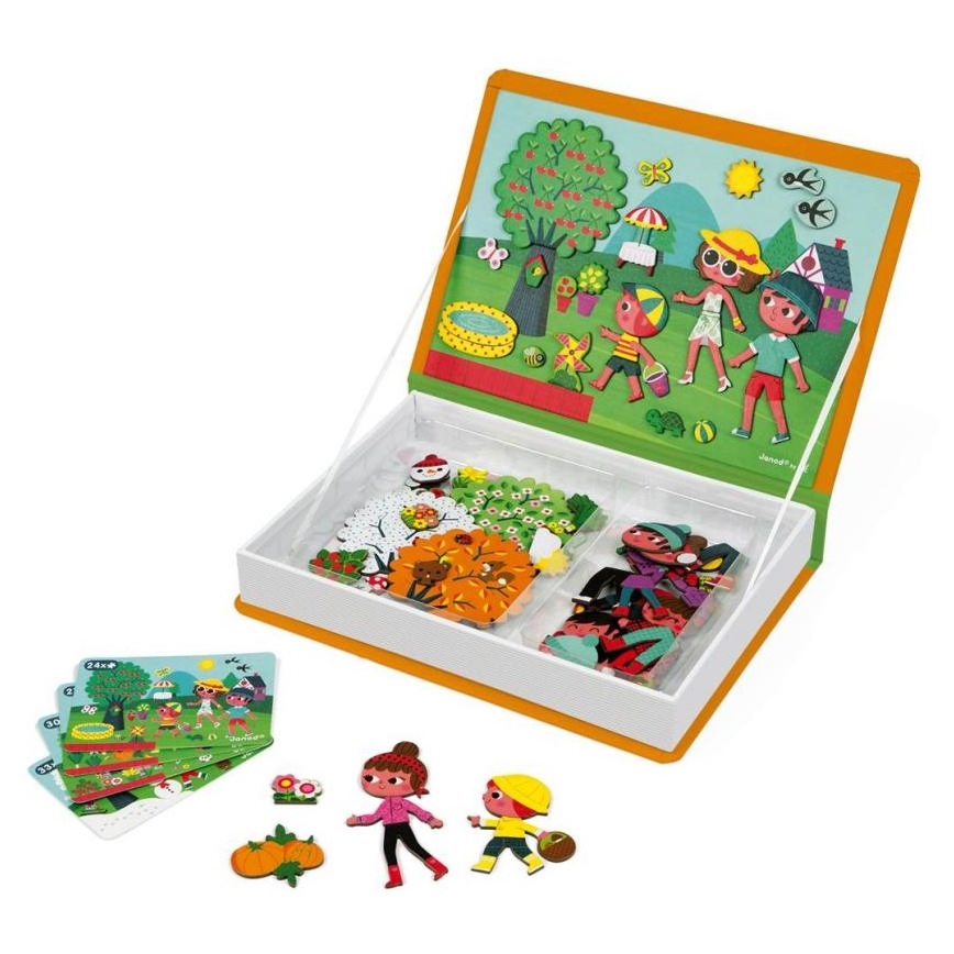 Janod - Magnetički interaktivni set MAGNETIBOOK godišnja doba