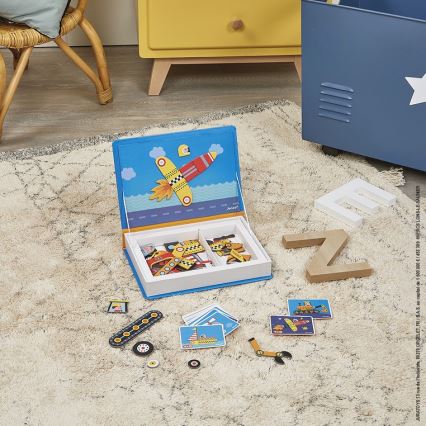 Janod - Magnetički interaktivni set MAGNETIBOOK prijevozna sredstva