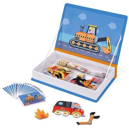 Janod - Magnetički interaktivni set MAGNETIBOOK prijevozna sredstva