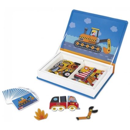 Janod - Magnetički interaktivni set MAGNETIBOOK prijevozna sredstva